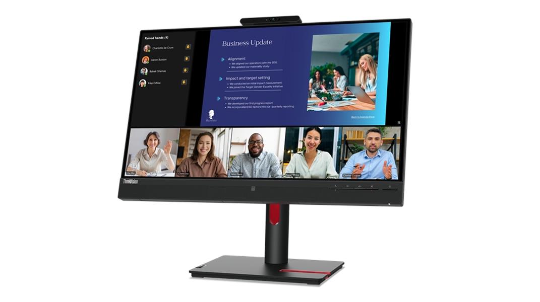 Lenovo ThinkVision T24v-30 60,5 cm (23.8"") 1920 x 1080 Pixels Full HD LED Zwart