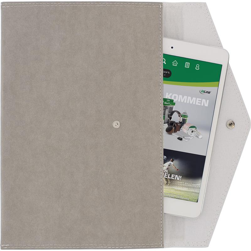 InLine OEcoSleeve L Paper Sleeve for Smartphones Tablets up to 10
