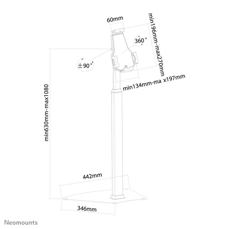 Neomounts tablet stand