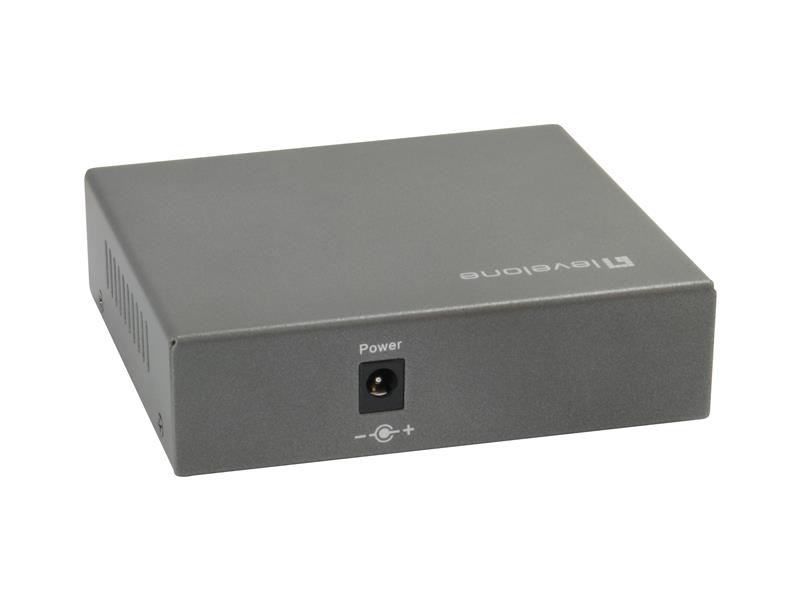LevelOne GEP-0523 netwerk-switch Gigabit Ethernet (10/100/1000) Power over Ethernet (PoE) Zwart