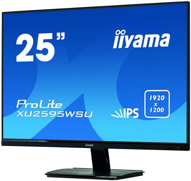 iiyama ProLite XU2595WSU-B1 computer monitor 63,4 cm (24.9"") 1920 x 1200 Pixels WUXGA LED Flat Mat Zwart