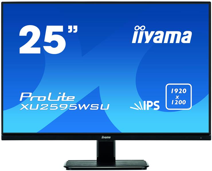 iiyama ProLite XU2595WSU-B1 computer monitor 63,4 cm (24.9"") 1920 x 1200 Pixels WUXGA LED Flat Mat Zwart
