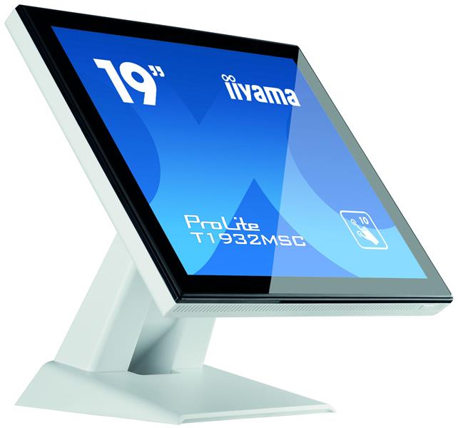 iiyama ProLite T1932MSC-W5AG touch screen-monitor 48,3 cm (19"") 1280 x 1024 Pixels Zwart, Wit Multi-touch Multi-gebruiker