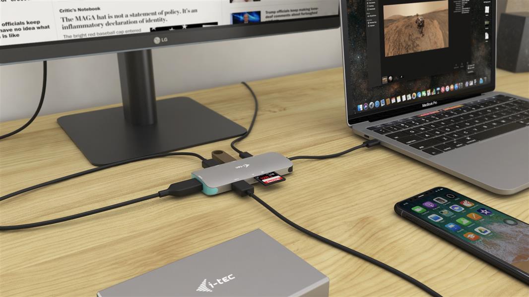 i-tec Metal USB-C Nano dockingstation 4K HDMI + Stroomvoorziening 100 W