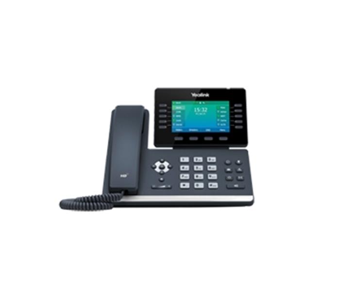 SIP- IP phone Black Wired handset LCD 10 lines Wi-Fi
