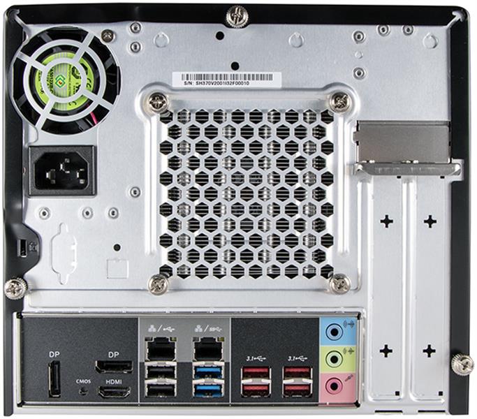 Shuttle XPC cube SH370R8 PC/workstation barebone kubus Zwart Intel® H370 LGA 1151 (Socket H4)