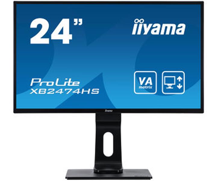 iiyama ProLite XB2474HS-B2 LED display 59,9 cm (23.6"") 1920 x 1080 Pixels Full HD Flat Mat Zwart