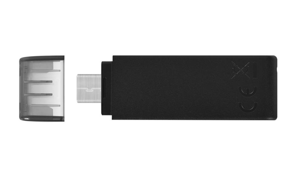 Kingston Technology DataTraveler 70 USB flash drive 64 GB USB Type-C 3.2 Gen 1 (3.1 Gen 1) Zwart