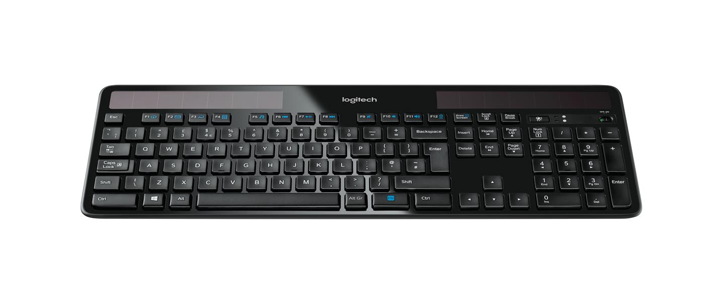 Logitech K750 toetsenbord RF Draadloos QWERTY Brits Engels Zwart