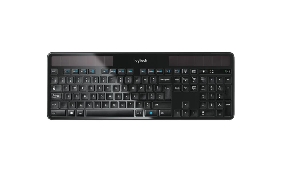 Logitech K750 toetsenbord RF Draadloos QWERTY Brits Engels Zwart