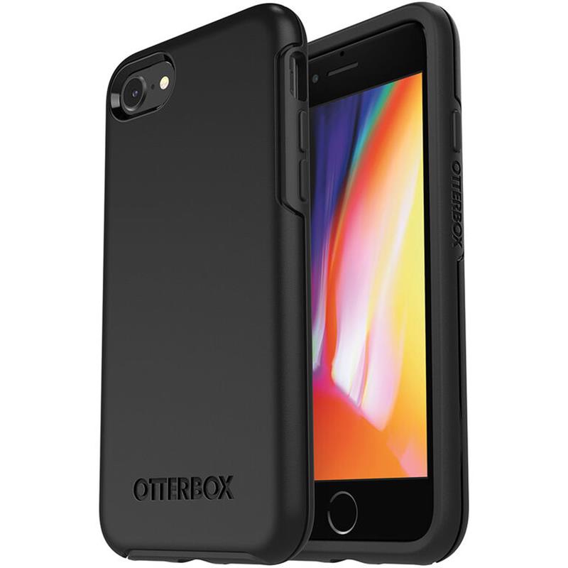 OtterBox Symmetry Series voor Apple iPhone SE (2nd gen)/8/7, zwart - Geen retailverpakking