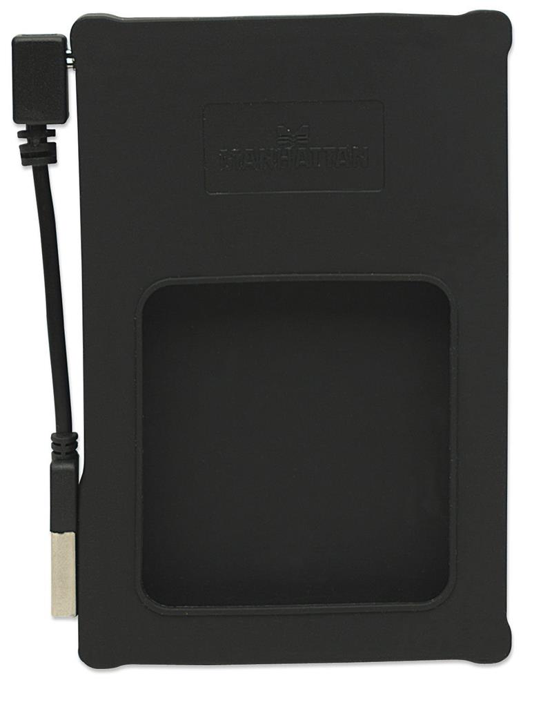 Manhattan 130103 behuizing voor opslagstations HDD-behuizing Zwart 2.5""