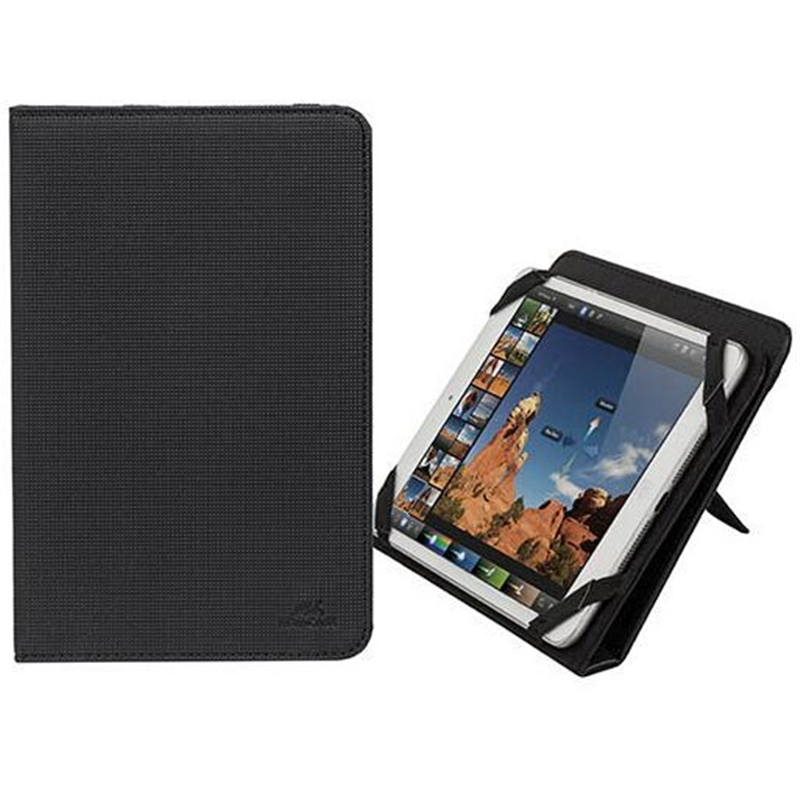 RivaCase 3204 - Universele Tablet hoes + Standaard - 8 Inch (iPad mini 3 / Acer Iconia Tab 7.0) - Zwart
