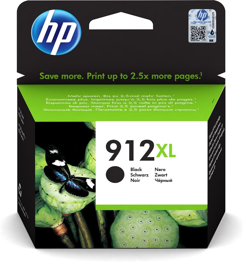 HP 912 Origineel Zwart 1 stuk(s)