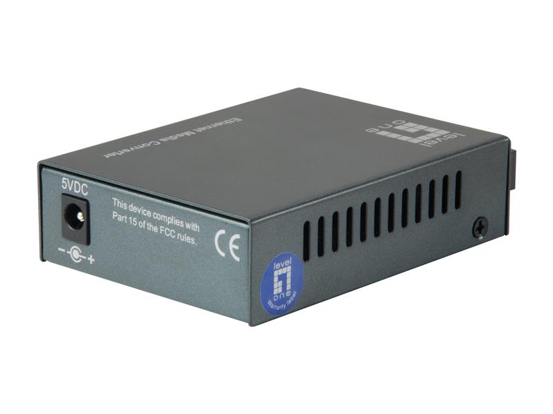 LevelOne FVT-1106 netwerk media converter 100 Mbit/s 1550 nm Single-mode Zwart