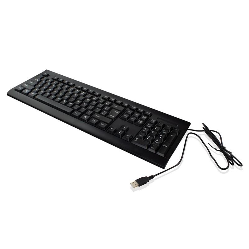 Ewent EW3190 toetsenbord USB QWERTY US International Zwart