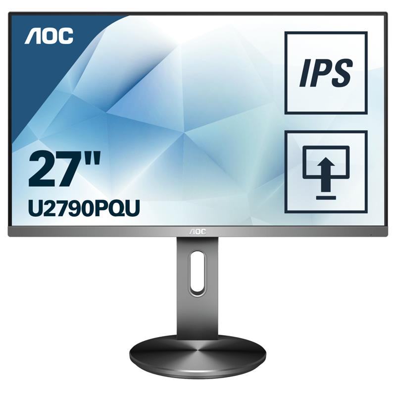 AOC Pro-line U2790PQU computer monitor 68,6 cm (27"") 3840 x 2160 Pixels 4K Ultra HD LED Zwart, Titanium
