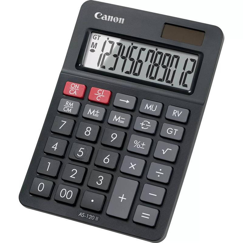 Canon AS-120 II calculator Desktop Rekenmachine met display Zwart