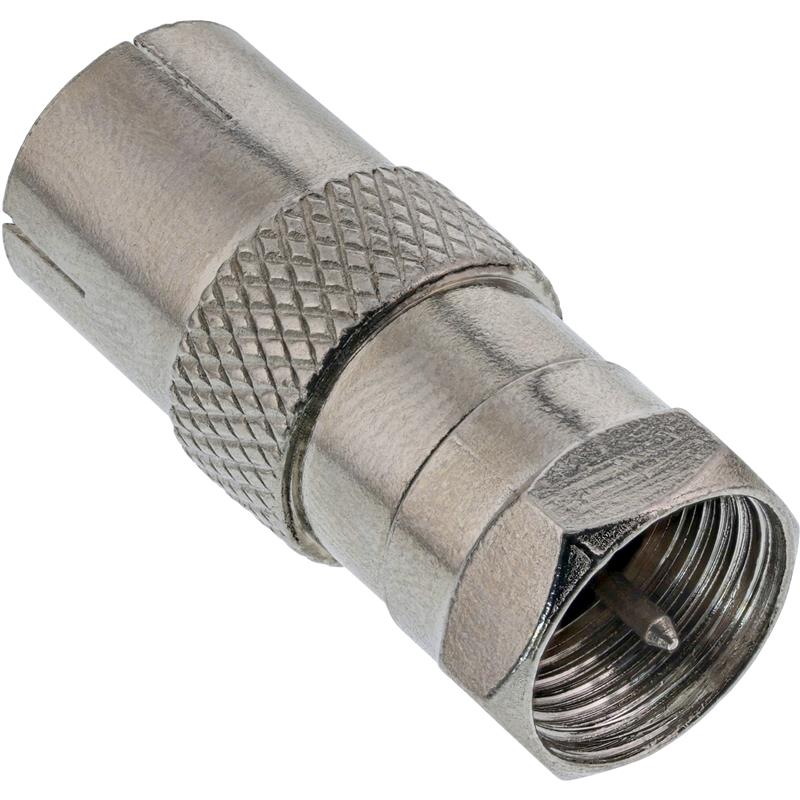 InLine Adapter F-Male SAT auf IEC-Female Antenne 