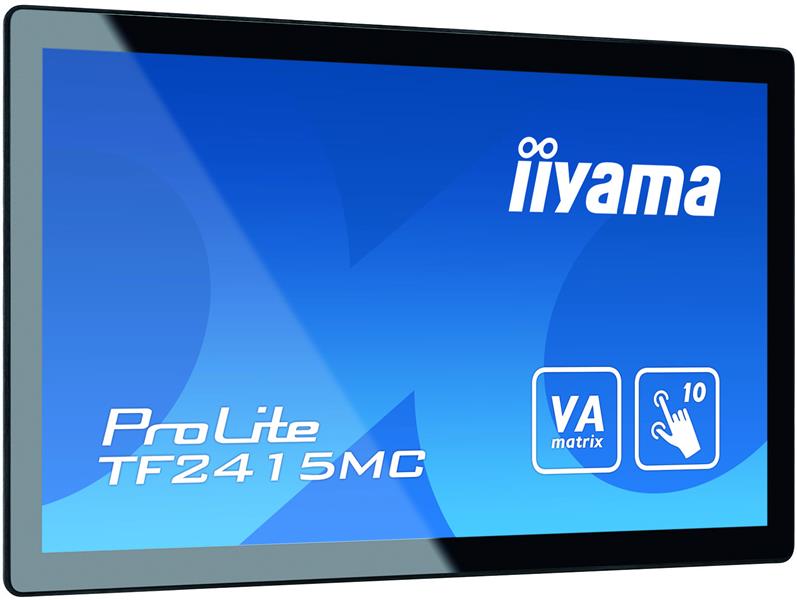 iiyama ProLite TF2415MC-B2 touch screen-monitor 60,5 cm (23.8"") 1920 x 1080 Pixels Zwart Multi-touch Multi-gebruiker
