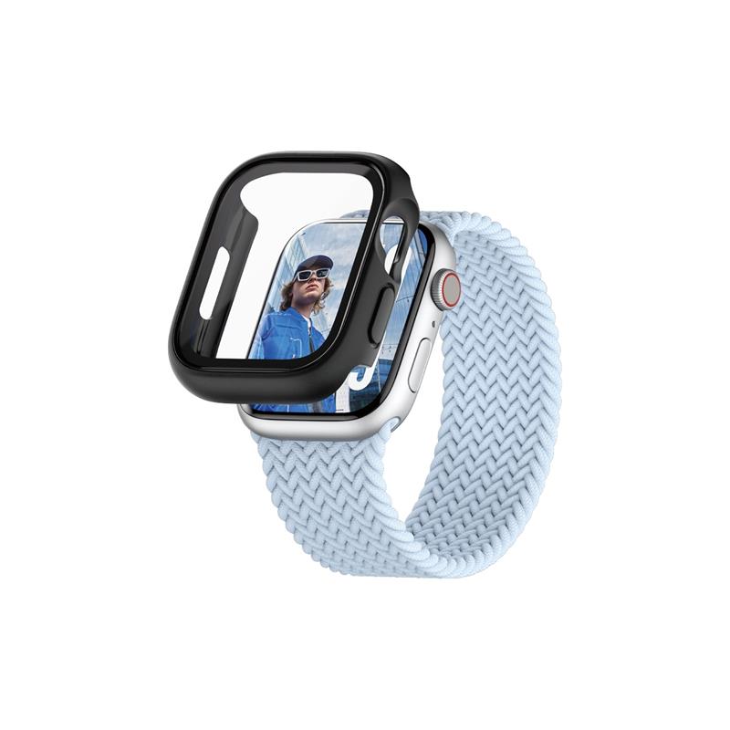PanzerGlass PG Scrn Snap FB Watch 45mm 2024 Black Transparant Polyethyleentereftalaat (PET)