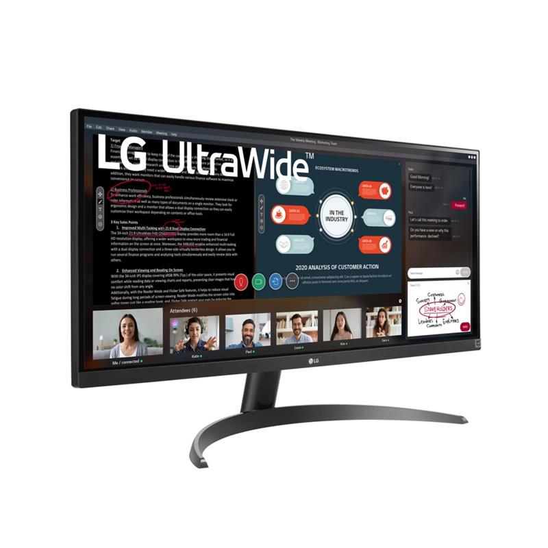 LG 29WP500-B computer monitor 73,7 cm (29"") 2560 x 1080 Pixels UltraWide Full HD LED Zwart