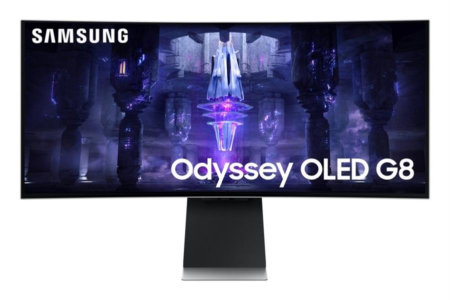 Samsung Odyssey Neo G8 LS34BG850SUXEN computer monitor 86,4 cm (34"") 3440 x 1440 Pixels UltraWide Quad HD OLED Zilver