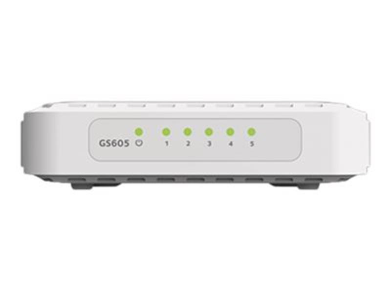 Netgear GS605-400PES netwerk-switch Unmanaged L2 Gigabit Ethernet (10/100/1000) Wit