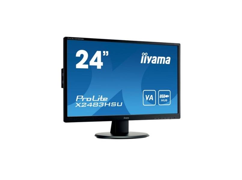 iiyama ProLite X2483HSU-B5 computer monitor 60,5 cm (23.8"") 1920 x 1080 Pixels Full HD LED Zwart