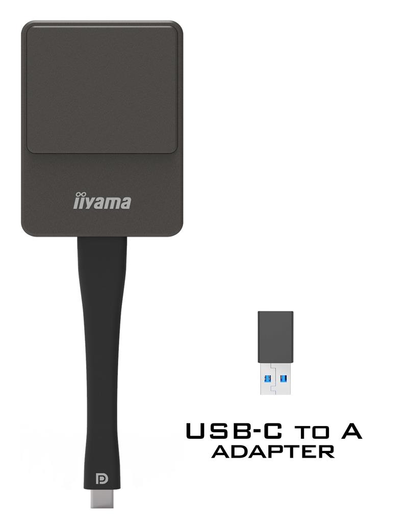 iiyama WP D002C Smart TV-dongle USB 4K Ultra HD Zwart, Zilver