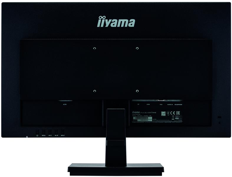 iiyama ProLite X2474HS-B2 computer monitor 59,9 cm (23.6"") 1920 x 1080 Pixels Full HD LED Flat Mat Zwart