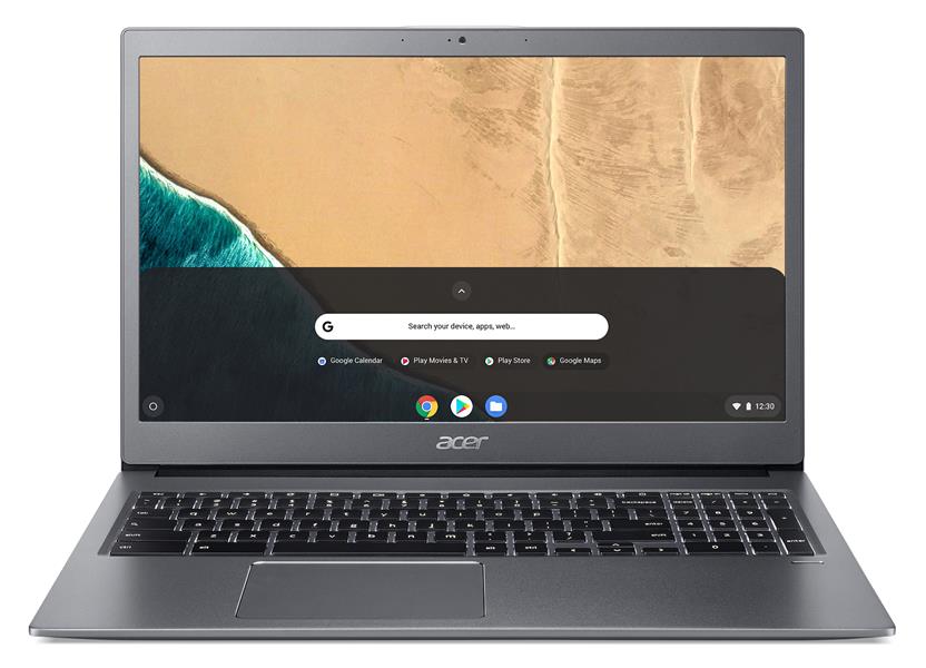 Acer Chromebook 715 CB715-1WT-31F6 39,6 cm (15.6"") Touchscreen Full HD Intel® Core™ i3 i3-8130U 8 GB DDR4-SDRAM 64 GB eMMC Wi-Fi 5 (802.11ac) ChromeO