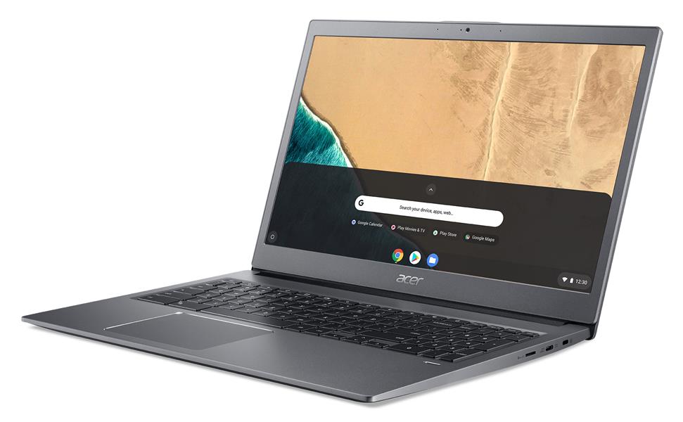 Acer Chromebook 715 CB715-1WT-31F6 39,6 cm (15.6"") Touchscreen Full HD Intel® Core™ i3 i3-8130U 8 GB DDR4-SDRAM 64 GB eMMC Wi-Fi 5 (802.11ac) ChromeO