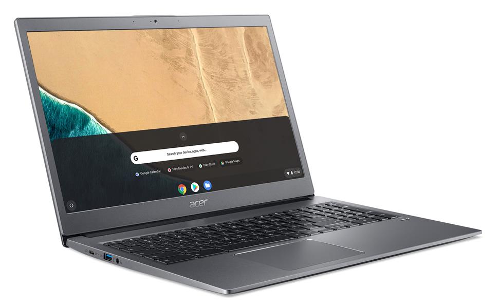 Acer Chromebook 715 CB715-1WT-31F6 39,6 cm (15.6"") Touchscreen Full HD Intel® Core™ i3 i3-8130U 8 GB DDR4-SDRAM 64 GB eMMC Wi-Fi 5 (802.11ac) ChromeO
