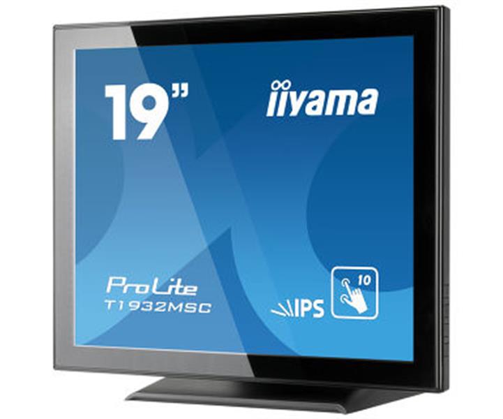 iiyama ProLite T1932MSC-B5AG touch screen-monitor 48,3 cm (19"") 1280 x 1024 Pixels Zwart Multi-touch Tafelblad