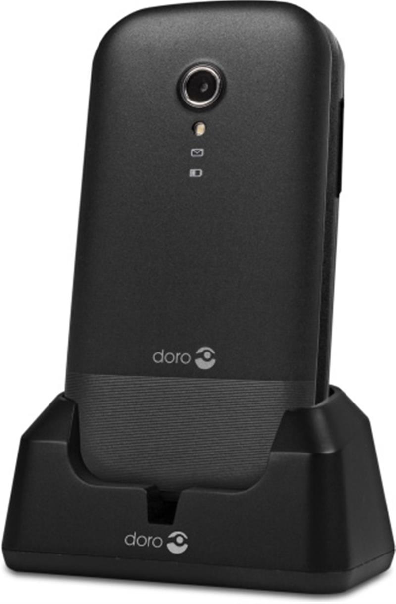 Doro 2404 2G Black Black Cradle