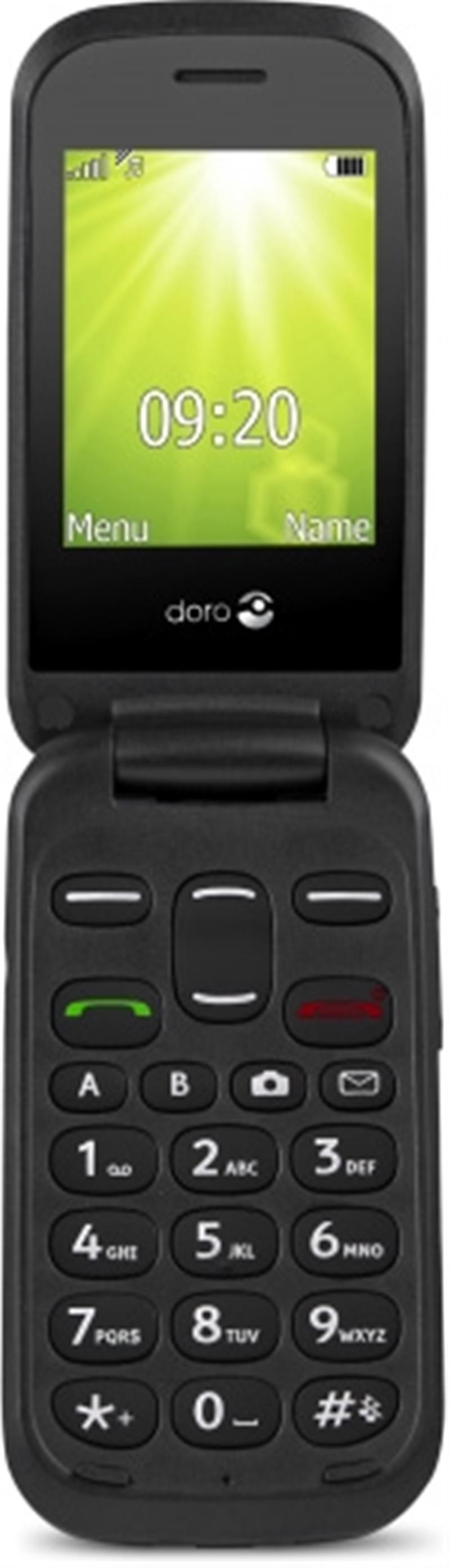 Doro 2404 2G Black Black Cradle