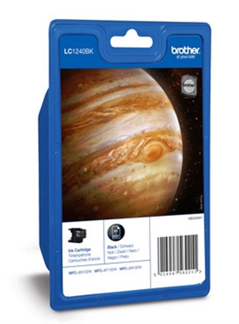 Brother LC-1240BKBP inktcartridge Origineel Zwart 1 stuk(s)