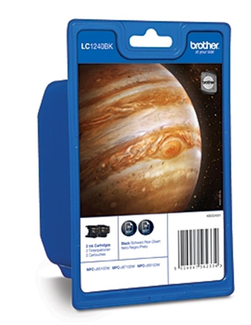 Brother Inktcartridge pakket: Zwart tweemaal