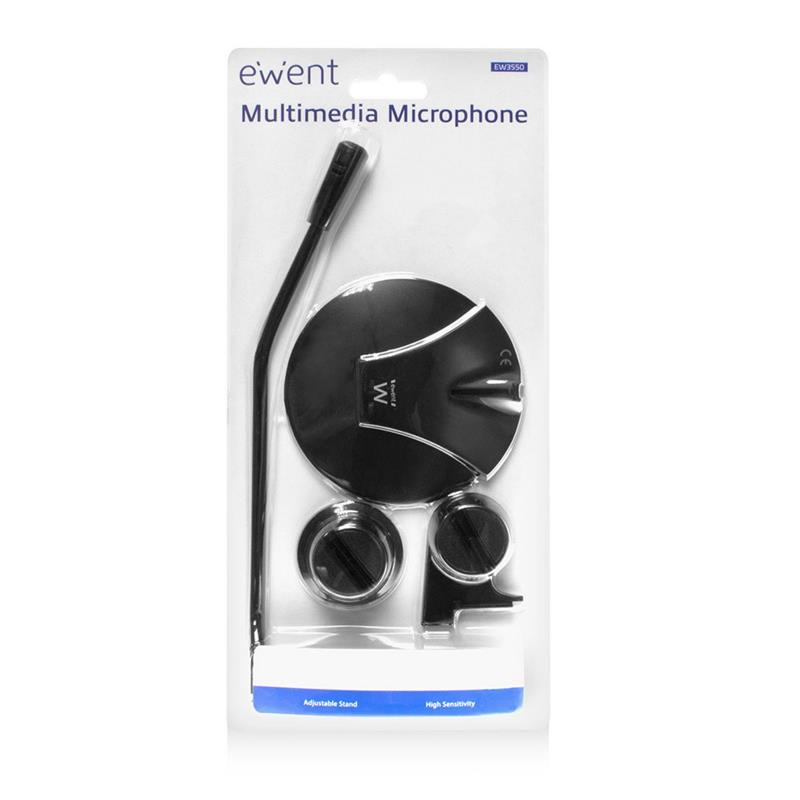 Ewent EW3550 microfoon PC microphone Zwart
