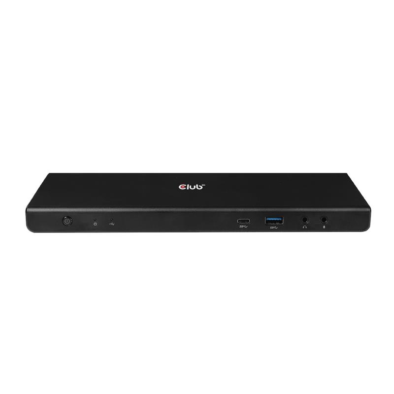 CLUB3D Type-C Universeel (2x 4K60Hz +1x 4K30Hz), oplaad Docking Station 60W DisplayLink® gecertificeerd en DP alt modus - kensington lock