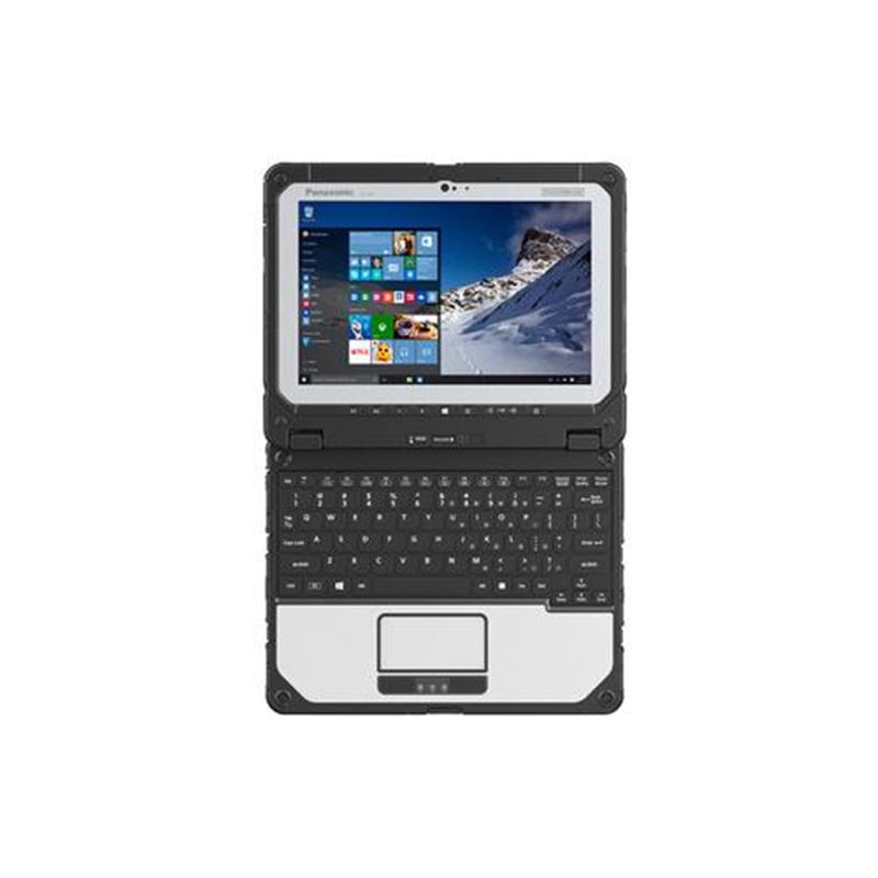 Panasonic CF-20 Laptop Mark 2 KB US International Hybride 2-in-1 Zwart Zilver 25 6 cm 10 1 1920 x 1200 Pixels Touchscreen Zevende generatie Intel Core