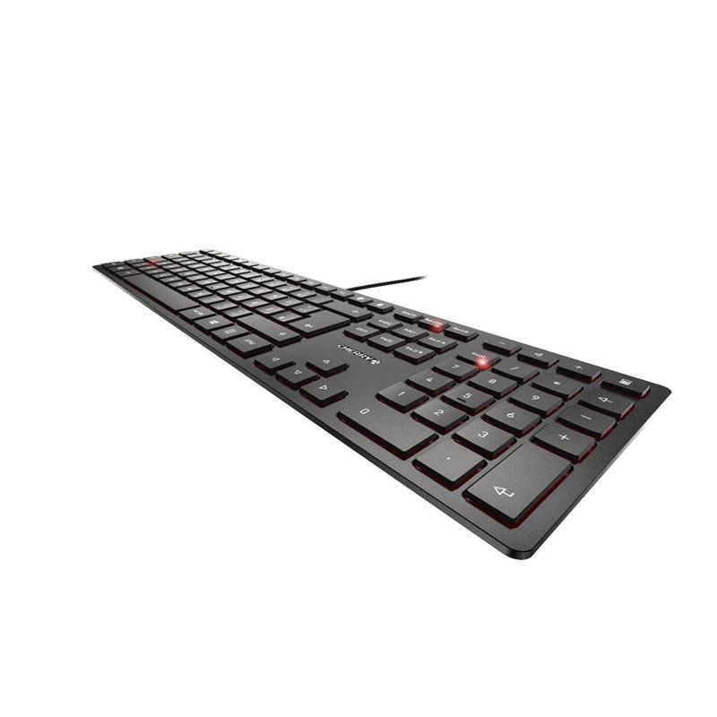 CHERRY KC 6000 SLIM toetsenbord USB Scandinavisch Zwart