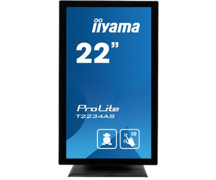 iiyama ProLite T2234AS-B1 touch screen-monitor 54,6 cm (21.5"") 1920 x 1080 Pixels Zwart Multi-touch Multi-gebruiker