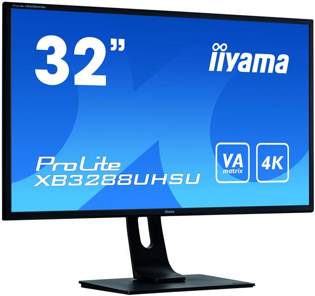 iiyama ProLite XB3288UHSU-B1 LED display 80 cm (31.5"") 3840 x 2160 Pixels 4K Ultra HD Flat Zwart