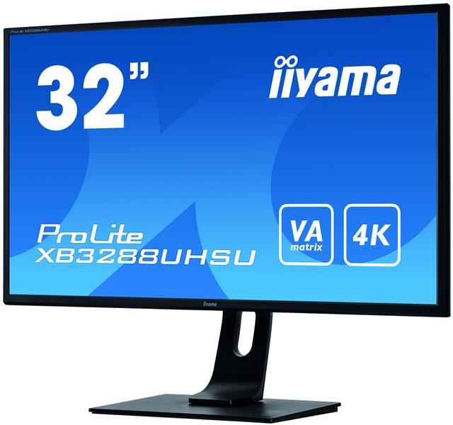 iiyama ProLite XB3288UHSU-B1 LED display 80 cm (31.5"") 3840 x 2160 Pixels 4K Ultra HD Flat Zwart