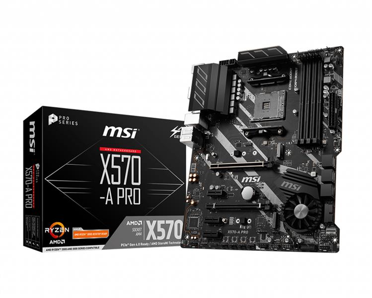MSI X570-A PRO moederbord Socket AM4 ATX AMD X570