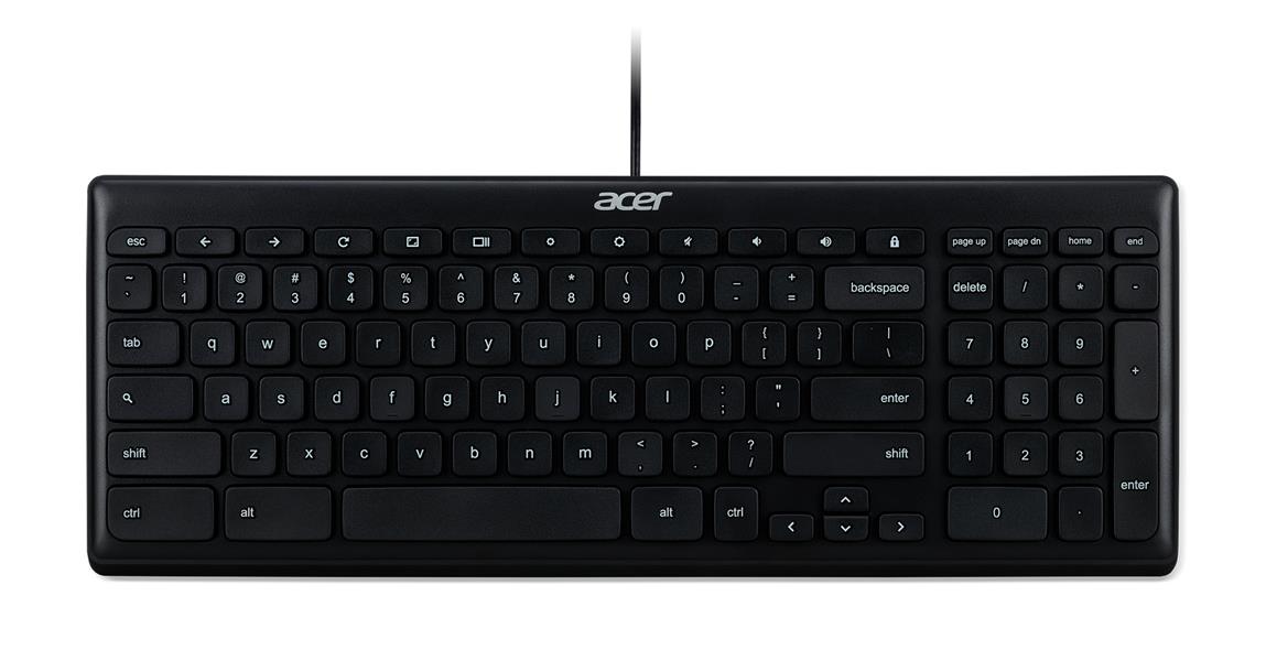 Acer toetsenbord USB QWERTY US International Zwart