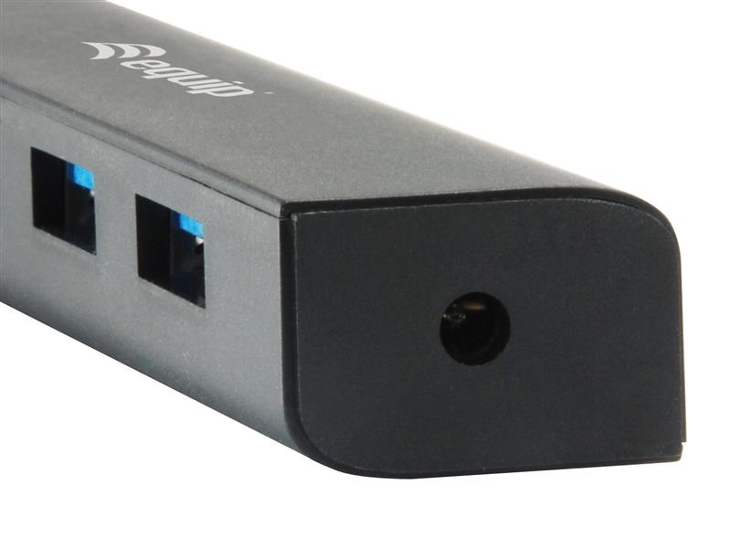 Equip 128954 interface hub USB 3.2 Gen 1 (3.1 Gen 1) Type-C 5000 Mbit/s Zwart