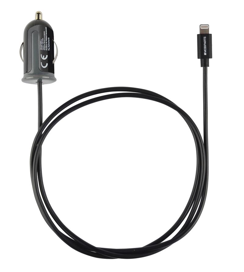 Mobiparts Car Charger Apple Lightning 2.4A Black